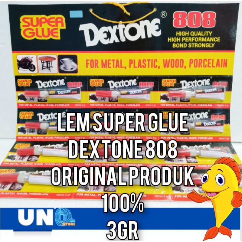 

LEM SUPER GLUE DEXTONE 808 ASLI ORIGINAL 3gr