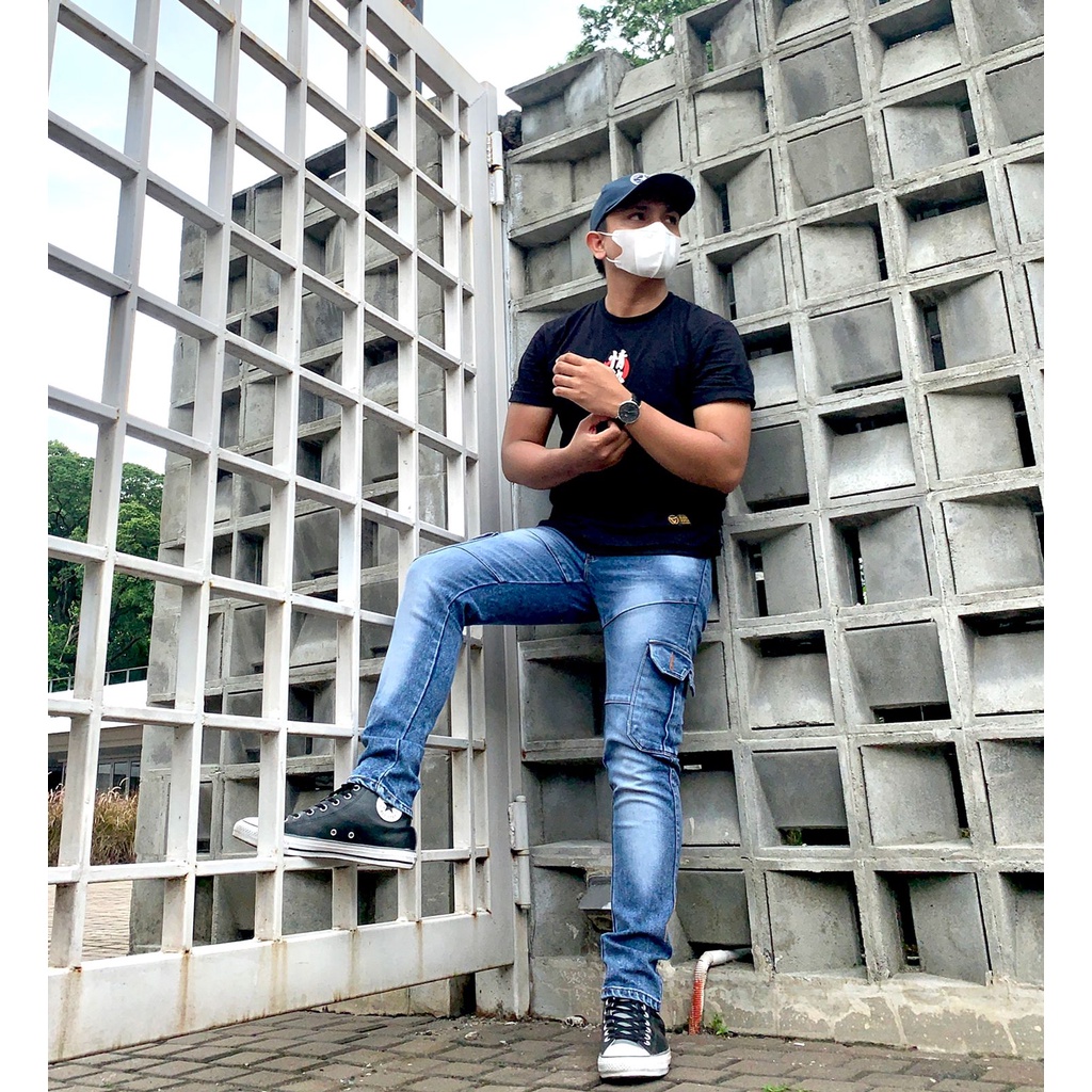CELANA BIKER CARGO JEANS/CELANA JEANS PANJANG/CARGO BIKER PRIA/JEANS CARGO/CARGO PANJANG JEANS/CARGO