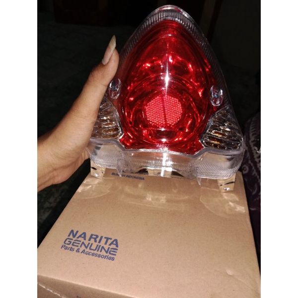 Lampu reflector stop rem stopan belakang set SATRIA F FU FL FACELIFT CBU BARONG THAILAND kualitas te