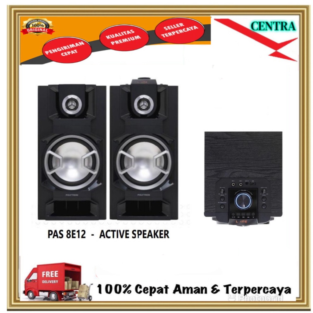 Polytron Speaker Aktif PAS8E12 PAS 8E12 PAS-8E12 BLUETOOTH