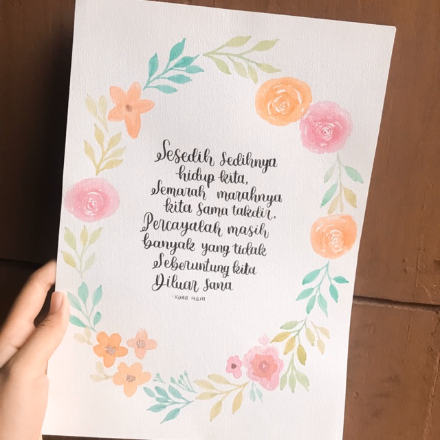

CUSTOM LETTERING hadiah ulang tahun