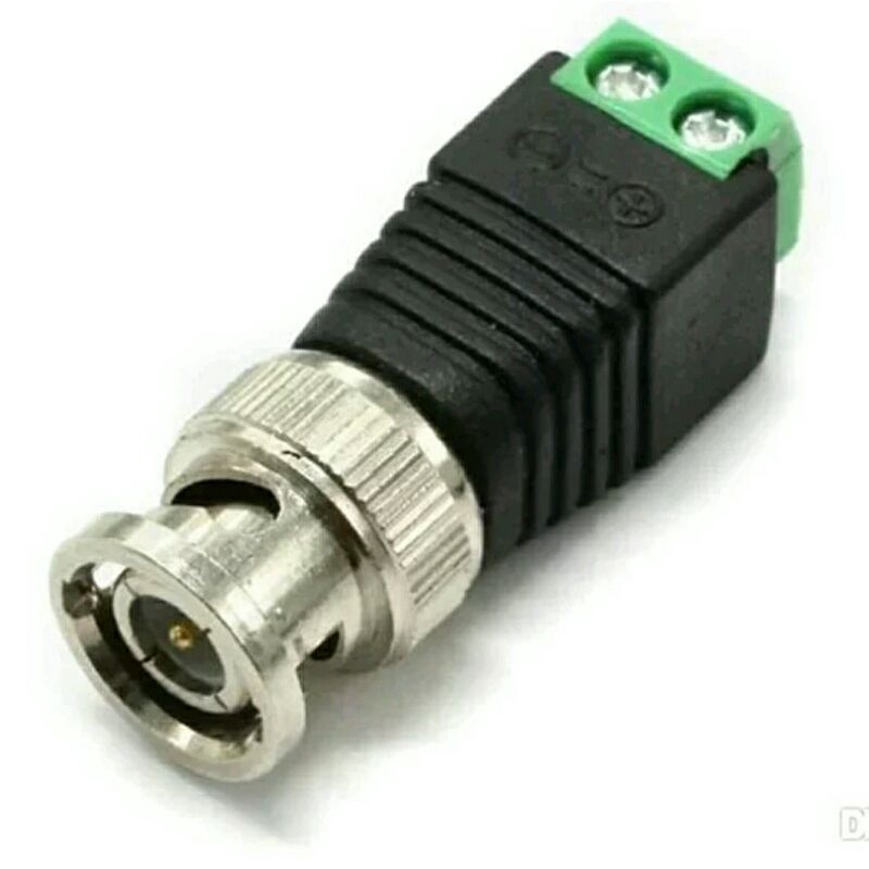 Jack BNC + baut/jack bnc male to terminal dc for cctv