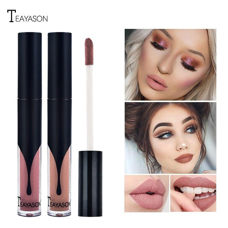 lipstik Cair Glamour Select Matte Beludru Krim Bibir Ringan Tahan lama import murah