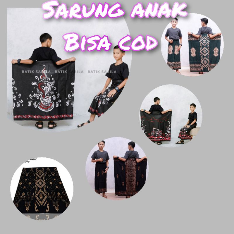SARUNG BATIK ANAK SD DAN SMP / SARUNG / SARUNG SANTRI / SARUNG BATIK PUTRA / SARUNG ANAK LAKI LAKI  