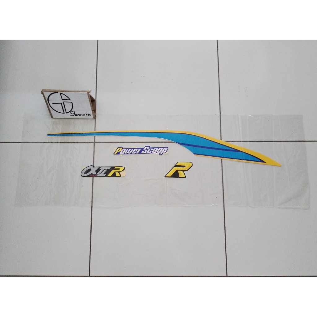 Striping Sticker Lis Yamaha Alfa 1992 1993 Biru