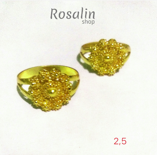 Cincin Perak Sepuh Emas