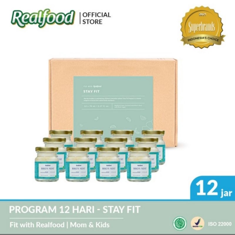 

Realfood Stayfit Minuman Sarang Burung Walet + Imune Boster 12jar