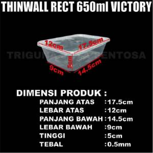 Thinwall 650ml Dus Semua Jasa Kirim Ekspedisi Kotak Makan Panjang Surabaya