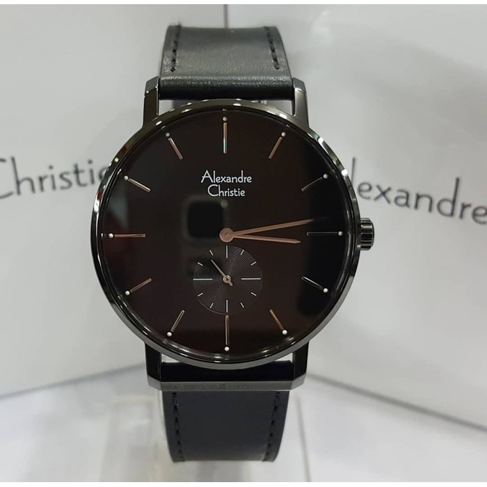 JAM TANGAN PRIA ALEXANDRE CHRISTIE AC 8572 FULLBLACK ORIGINAL