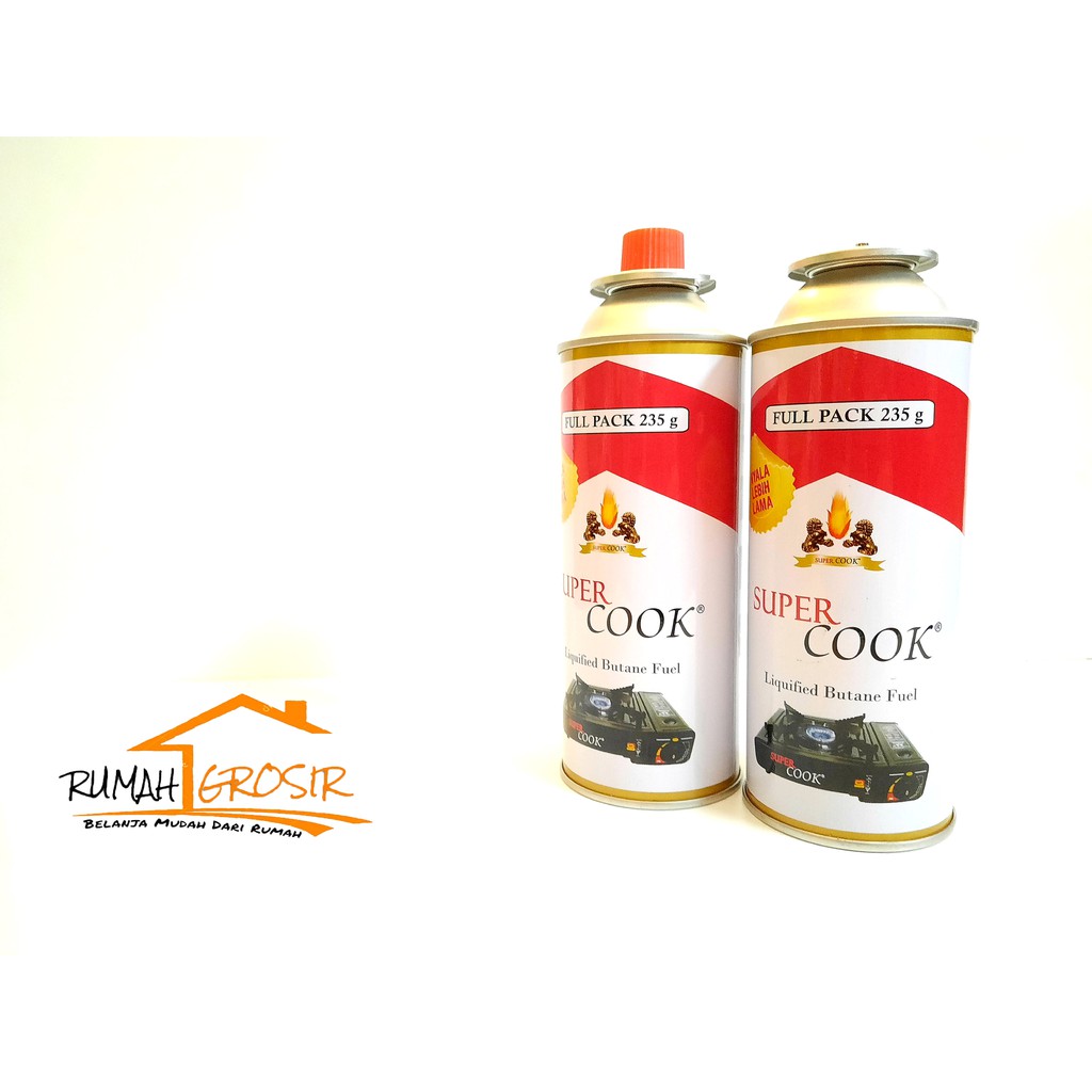 Gas Portable Kompor Refill Gas Super Cook Isi Gas Portabel Blow Torch  - Rumah Grosir -