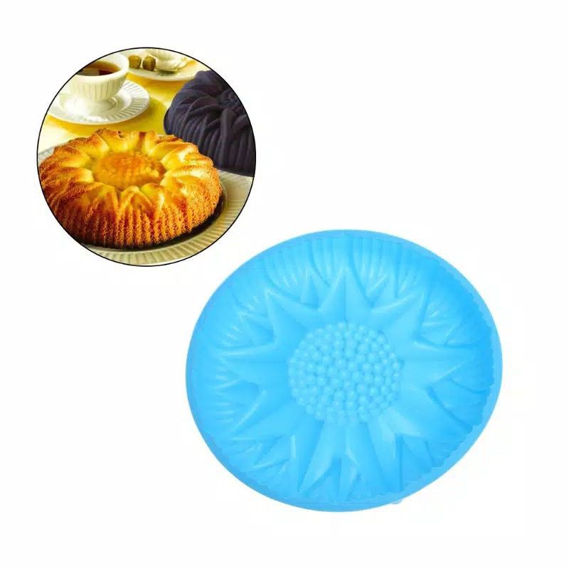 Loyang cetakan agar jelly puding kue silikon silicone sunflower bunga matahari krisan chrysant