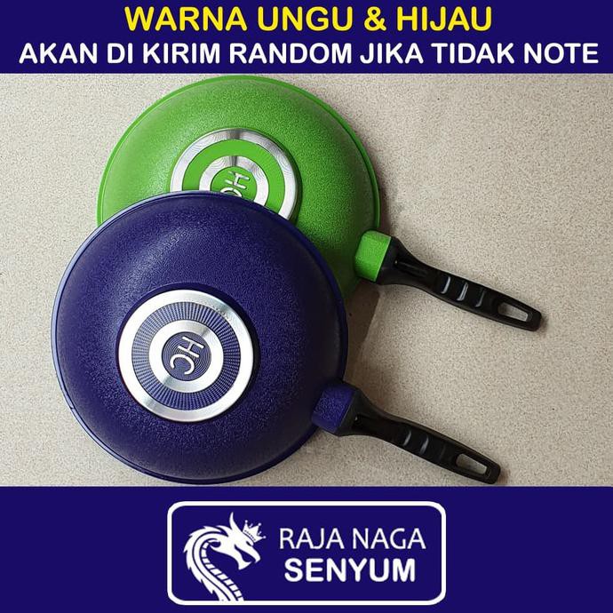 Cantik Teflon Anti Lengket Wajan Hc Wokpan Marble Granit Grill Tebal 30 Cm Hemat