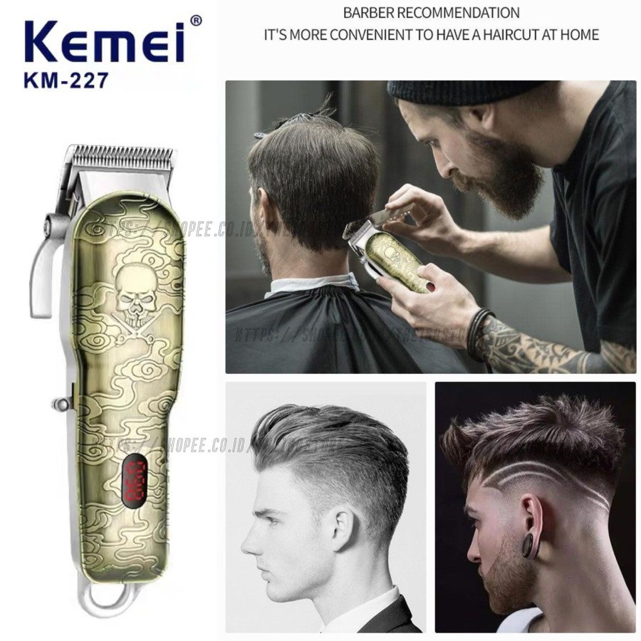 COD ALAT CUKUR RAMBUT CAS KEMEI KM-227 PROFESSIONAL HAIR CLIPPER KEMEI KM-227 ORIGINAL / MESIN CUKUR RAMBUT KEMEI KM-227 / ALAT POTONG RAMBUT