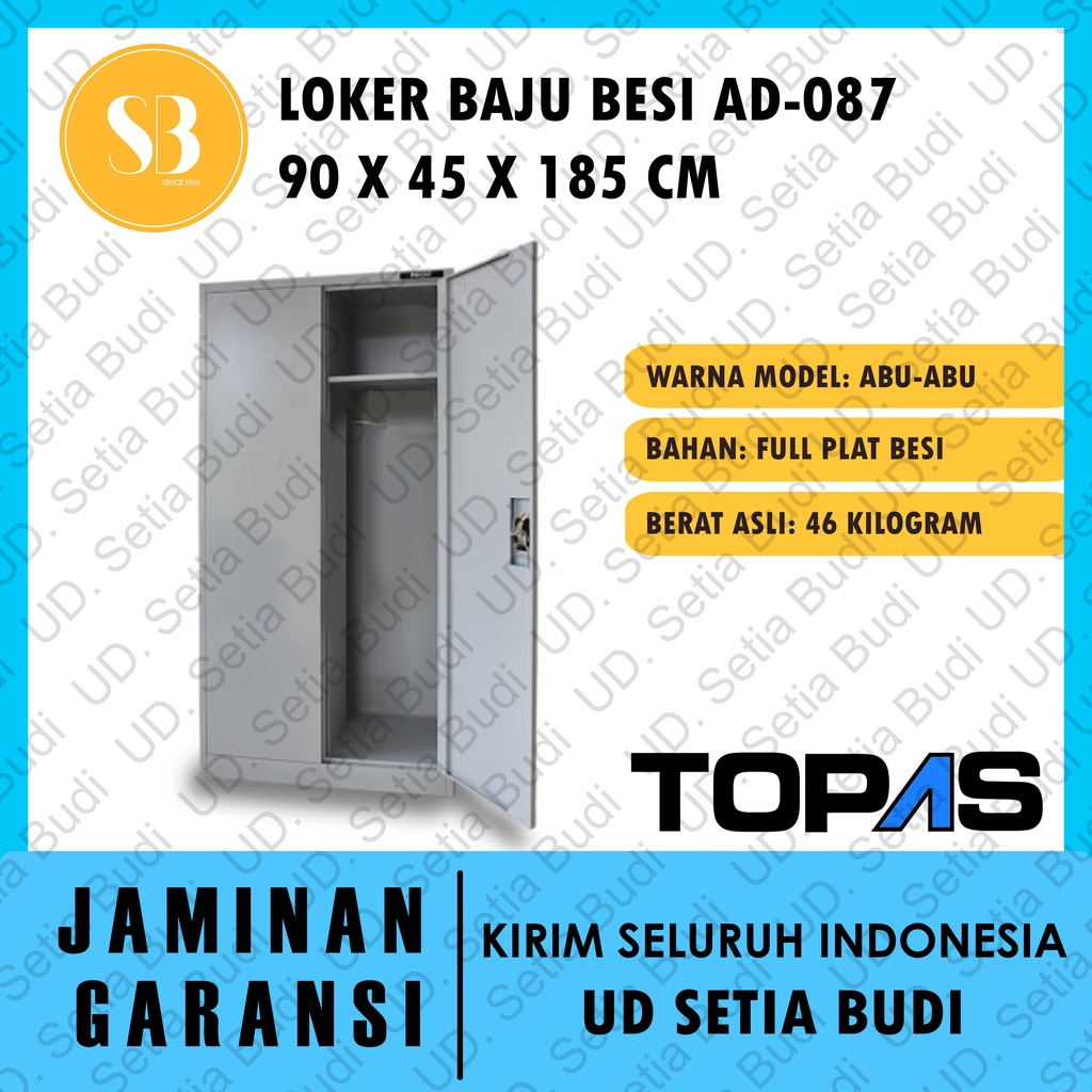 Rak / Loker Baju Besi TOPAS AD 087