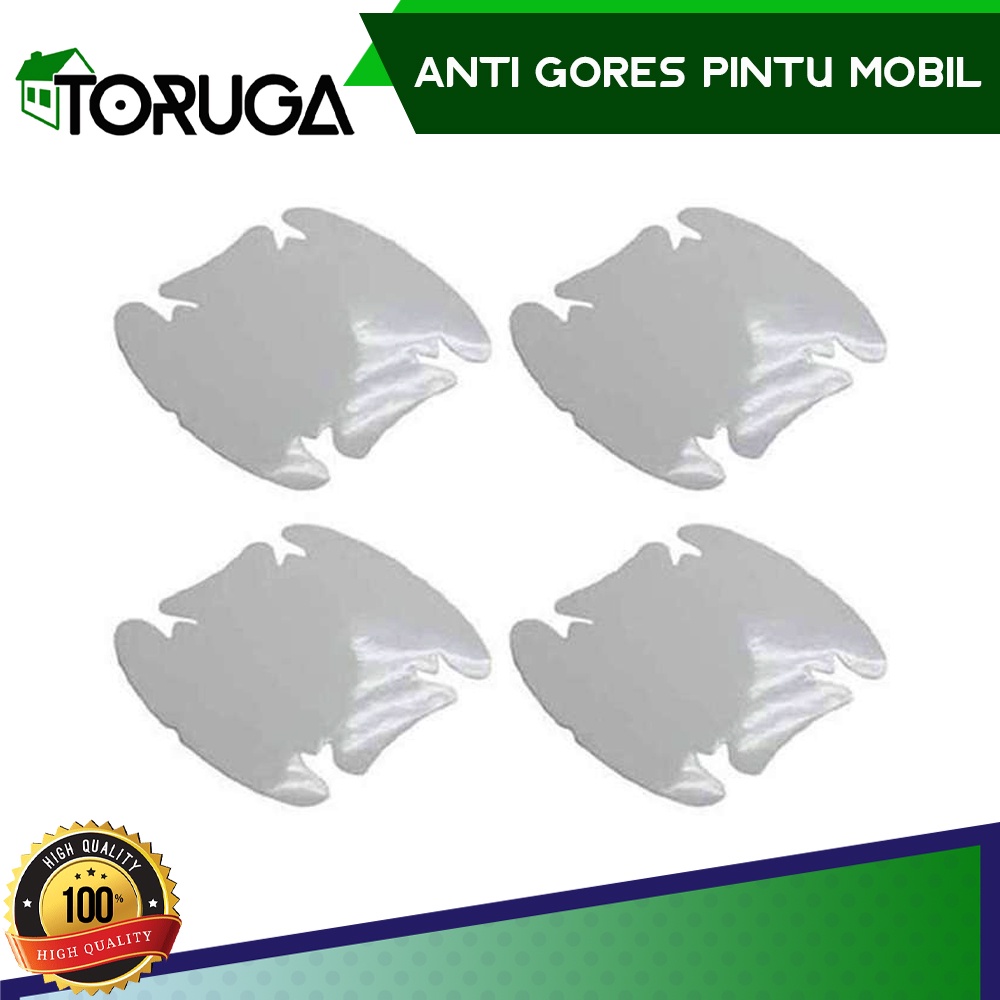 Sticker Anti Gores Pelindung Pintu mobil Handle Gagang ( 4 PCS )