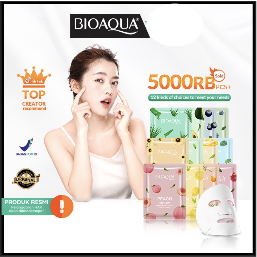 [BPOM] BIOAQUA Sheet Mask - Masker wajah