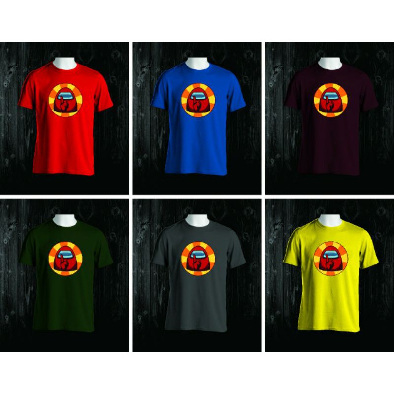 KAOS AMONG US KATUN PRINTING BULAT COMBED 30S baju TSHIRT