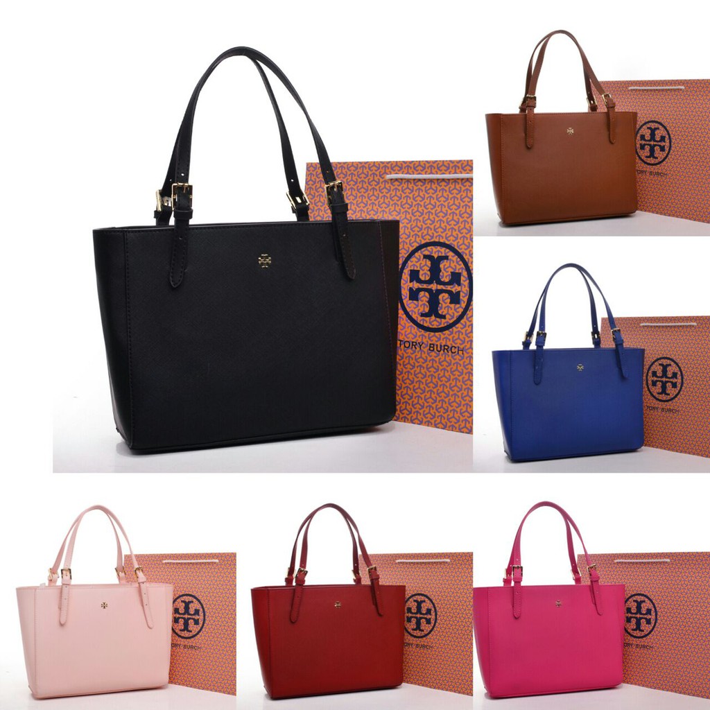 [GU] GROSIR TAS MURAH Tas Tory Burch York Buckle Tote Taiga Semi Premium 1573