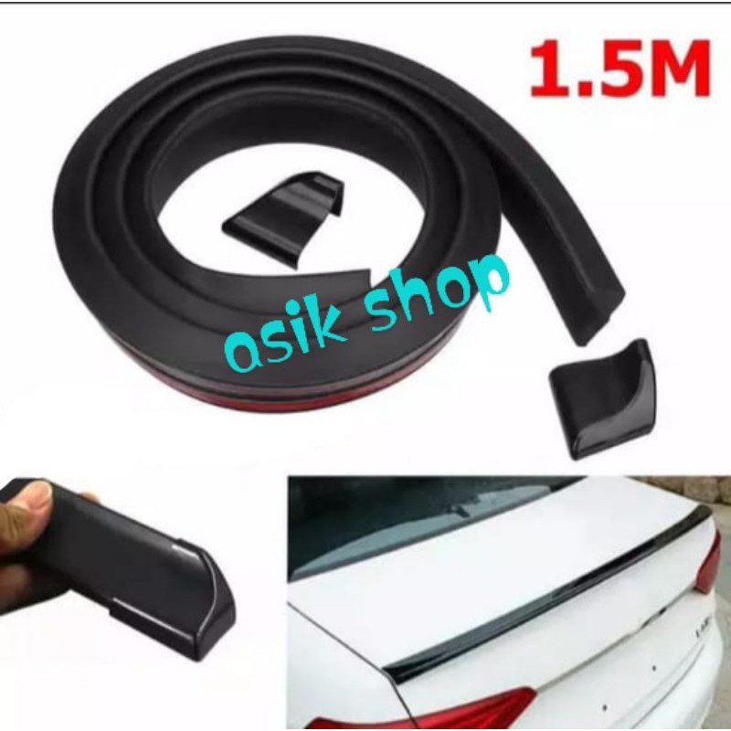 Lis Bagasi Mobil Sedan Ducktail Spoiler Hitam Dan Carbon