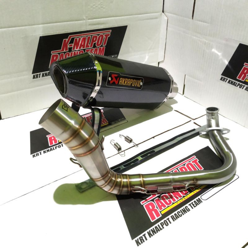 KNALPOT AKRAPOVIC LAYANG NMAX AEROX PCX VARIO 110 125 150 NEW OLD BEAT MIO MATIC RACING TERLARIS