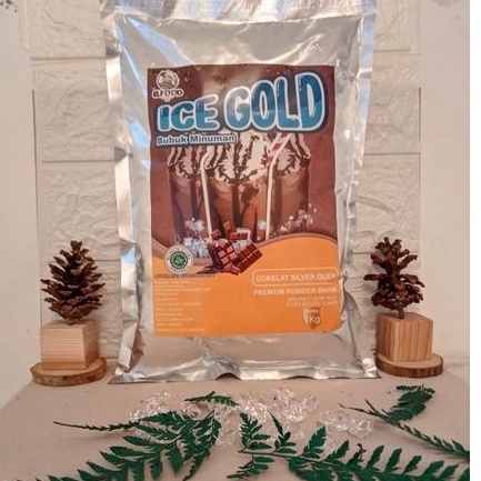 

Powder Drink Premium Ice Gold Mix Rasa Choco Silver Queen 1 Kg