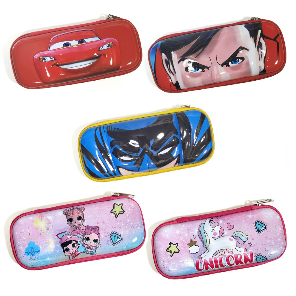 

Kotak Pensil Anak Karakter Pencil Case Tipe Dompet Seleting Tebal 3D Glossy Alat Tulis Sekolah