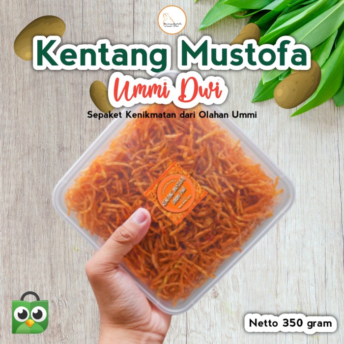 

Instant-Camilan- 350 Gram - Kentang Mustofa/Balado/Pedas/Kering Gurih Renyah Murah -Camilan-Instant.