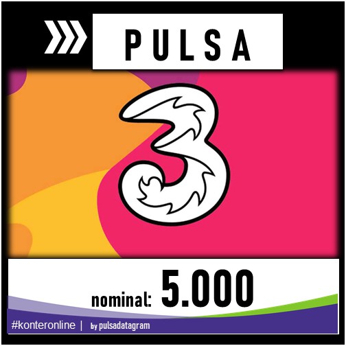 Pulsa Tri Three 5000 5 Ribu Murah #konteronline