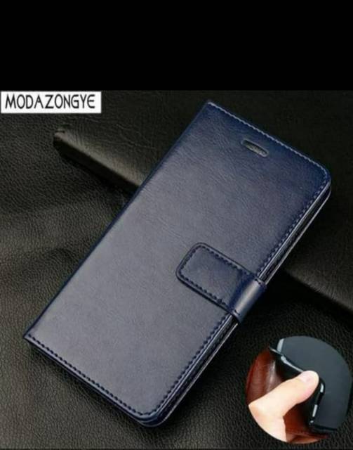 SAMSUNG A01 LEATHER CASE FLIPCASE KULIT