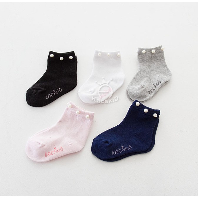 Kaos kaki bandul mutiara - ACG053 - Pink S