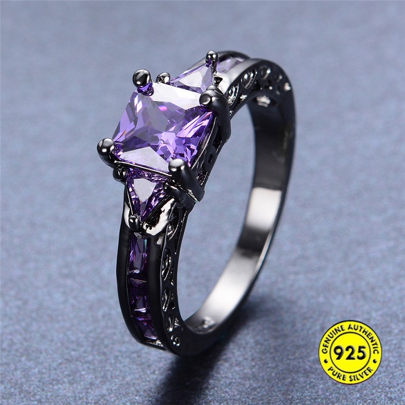 Cincin Zircon Gaya Elegan Untuk Wanita