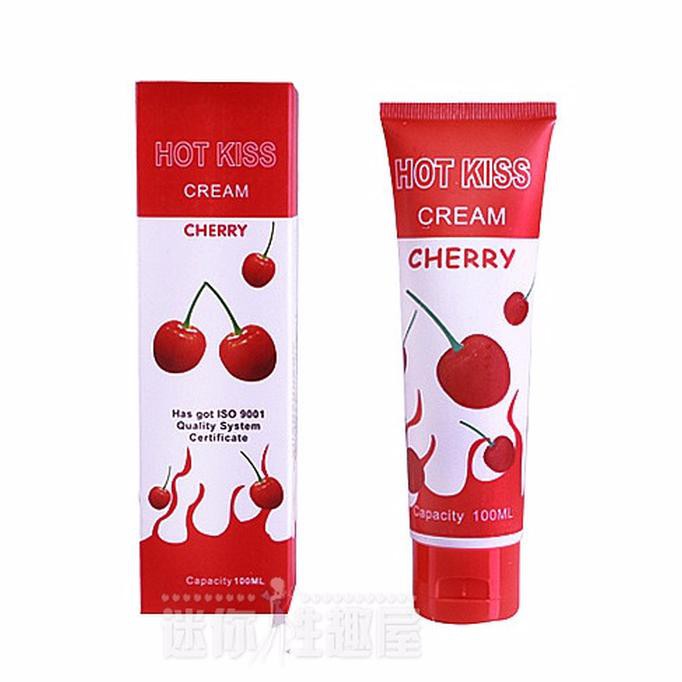 LK012 LOVE KISS CHERRY LUBRICANT PELICIN ORAL ALAT KONTRASEPSI
