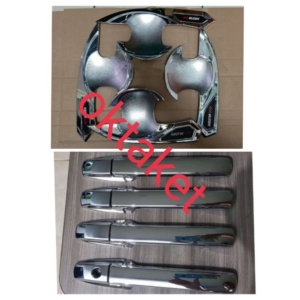 paket outer handle Brio brv Mobilio mugen chrome