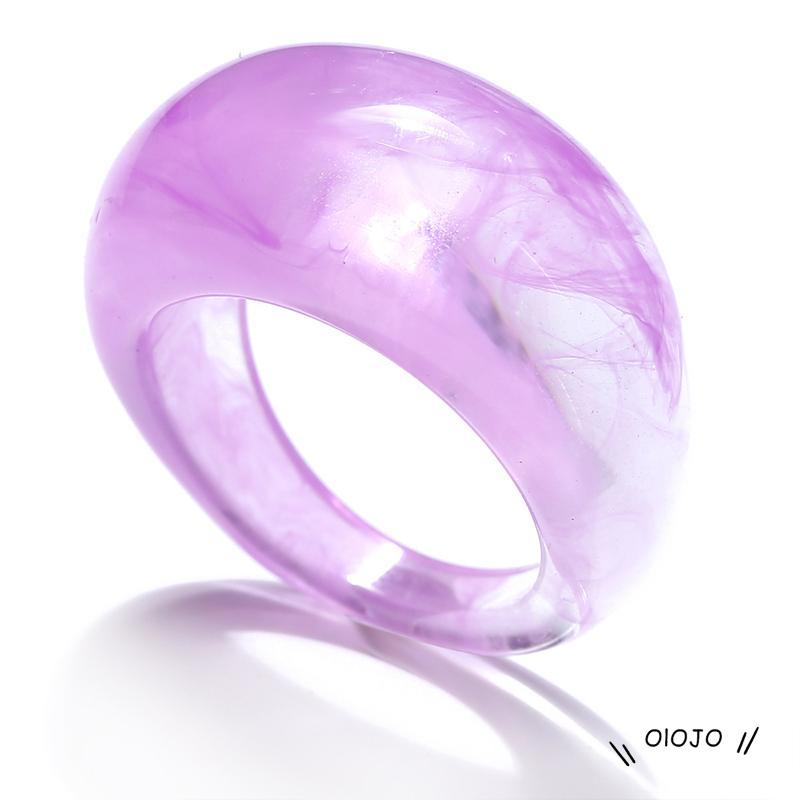 【COD】Cincin Bahan Resin Gaya Retro Untuk Wanita