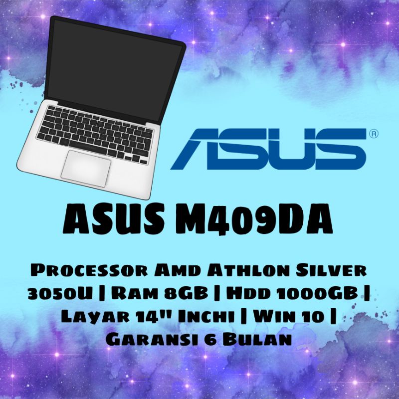 ASUS M409DA-30502T AMD ATHLON SILVER SPEK BAGUSS