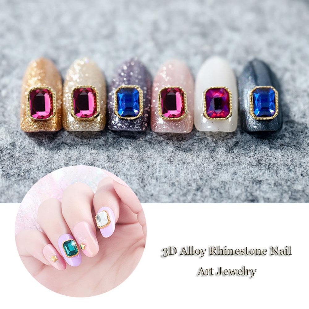 Agustina DIY Dekorasi Nail Art Charms Berlian Hati Berbagai Bentuk Bintang Manikur Aksesoris Hiasan Kuku Glitter Kaca Charms