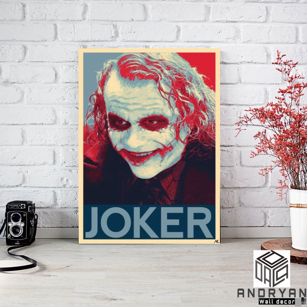 Grit ID ANDRYAN WALL DECOR Joker AWD001 20x30 / Hiasan Dinding Ruang Tamu / Hiasan Dinding Kamar Tid