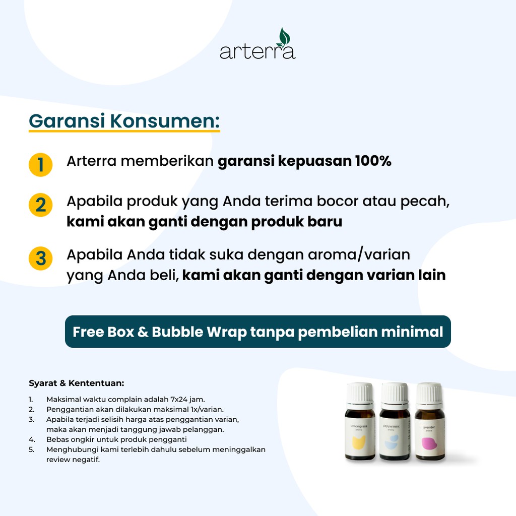 ARTERRA PEPPERMINT ESSENTIAL OIL 10ML | 100% PURE - AROMATHERAPY