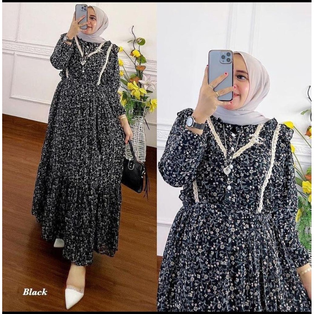 VINTAGE DRESS OVERSIZE BABYDOLL PREMIUM MIX RENDA GAMIS MUSLIMAH