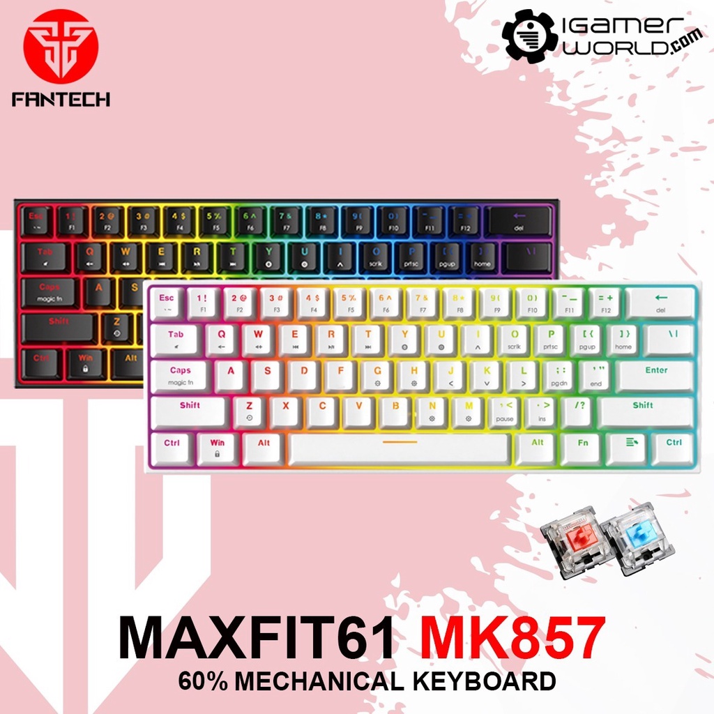 Fantech MAXFIT61 MK857 60% RGB Mechanical Gaming Keyboard