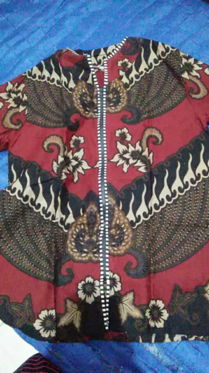 Atasan Batik Dolby Dolbi Dobby Doby Tenun Sutra Tulis Halus Katun Atbm Baron Sarombit Atasan