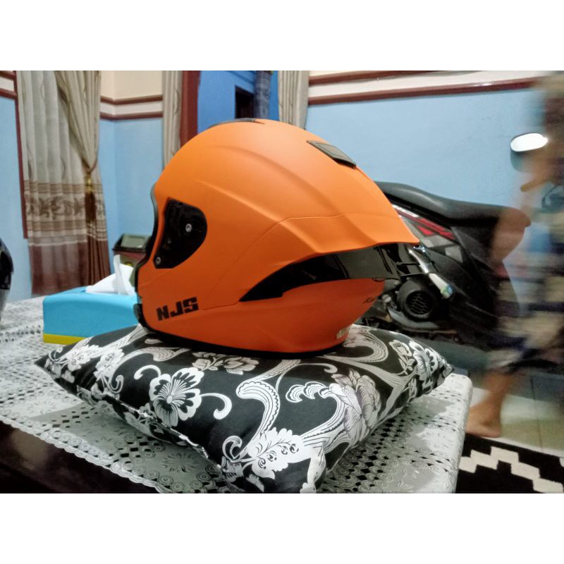 Spoiler Helm NJS KAIROZ ZX1 ZX-1 Hitam dan Bening sudah termasuk 3m