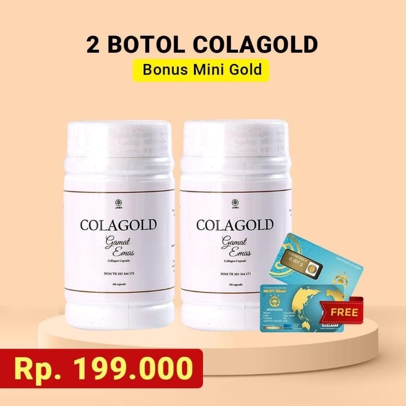 COLAGOLD Kapsul Collagen Kapsul Kolagen Collagen Kapsul Penghilang Flek Hitam Wajah Anti Keriput Sup