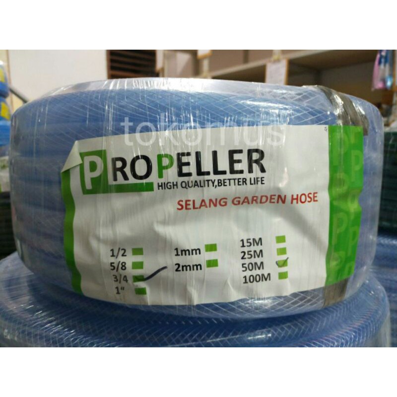 Selang Air Selang Keran kran Taman Benang Serat 3/4 Inch Per Meter Propeller