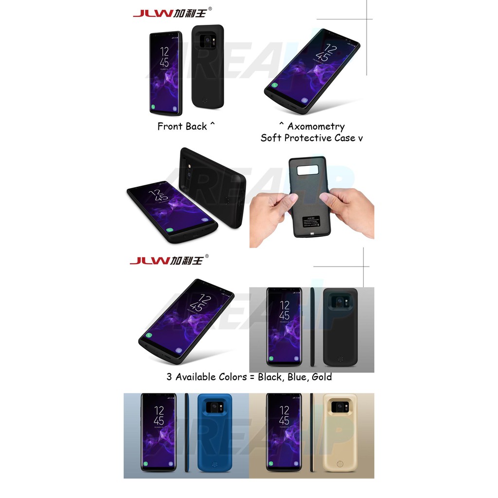 Powerbank Powercase Power Bank Case Casing Cover Smart Battery JLW 5500mAh For Samsung S9