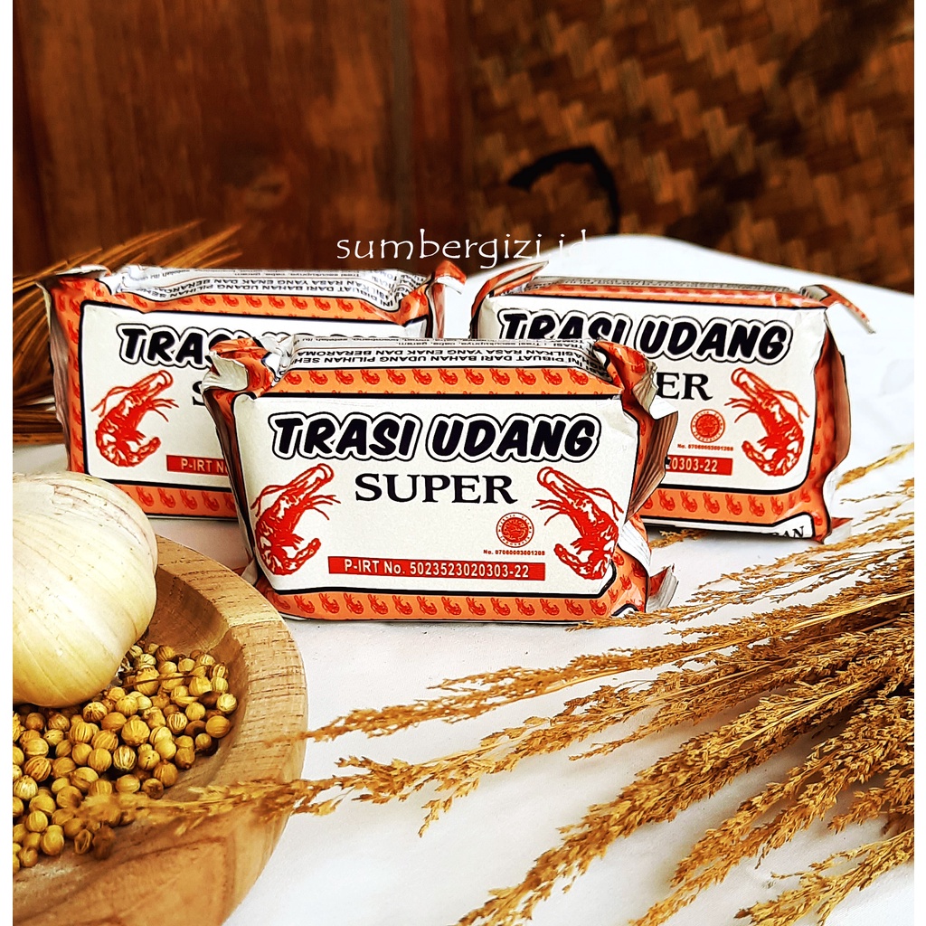 

SS006 Terasi Udang / Trasi Udang / Terasi Tuban / Terasi H. Ismail / Terasi Ismail Merah 100g