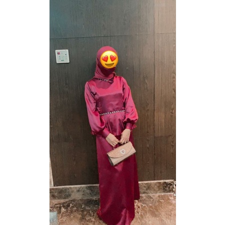 Preloved dress kondangan polos / baju kondangan / bridesmaid
