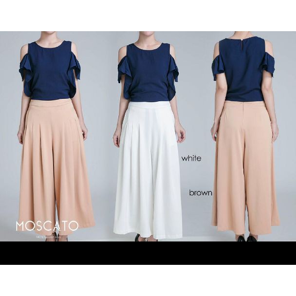 MOSCATO 380144 2c Celana Panjang Kulot Import / Celana Kulot Lipit Lipit