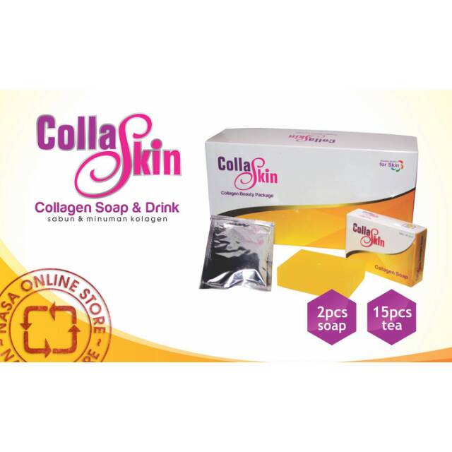 

Collaskin colagen soap and drink