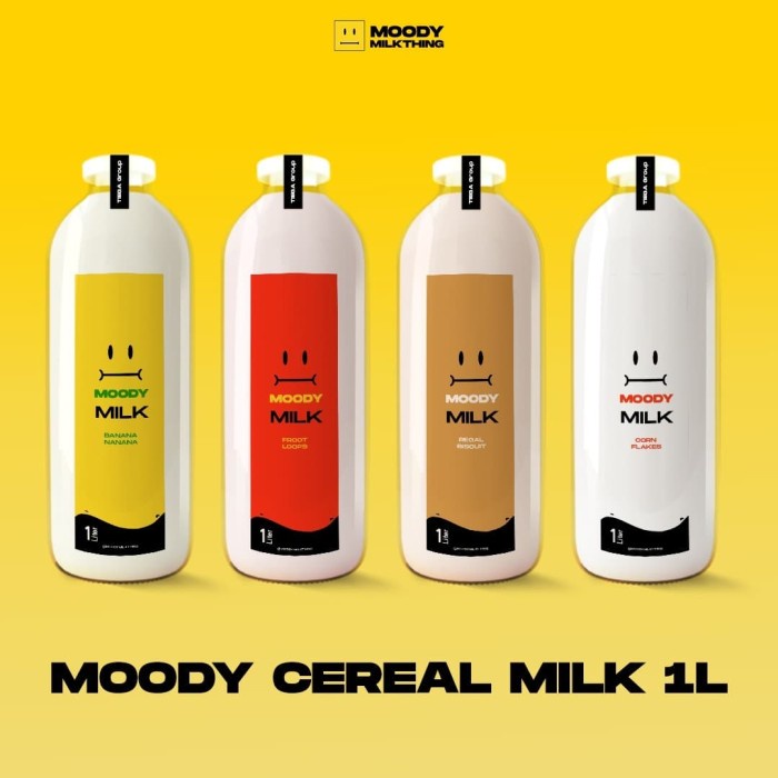 

Moody Steggo Cereal Milk 1 Ltr Botol Kaca Susu Sereal MoodyMilkthing